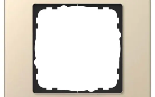 GVS 503053945 Abdeckrahmen WALTZ 1-fach | champagner