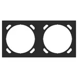 GVS 503053976 Zwischenrahmen für Abdeckrahmen WALTZ 1-fach 2-fach | schwarz