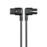 BARTHELME 62425218 Verlängerungskabel B2-Flexline 2x gewinkelt | schwarz | 3 m