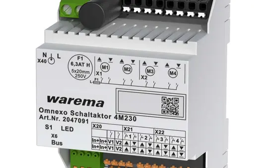WAREMA 2047091 Schaltaktor Omnexo 4-fach, REG