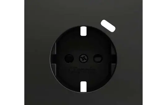 ZENNIO ZS70CSC1USA SCHUKO-Steckdosenabdeckung ZS70 USB C | schwarz