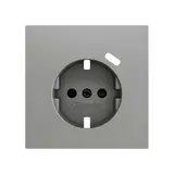 ZENNIO ZS70CSC1USS SCHUKO-Steckdosenabdeckung ZS70 USB C | silber