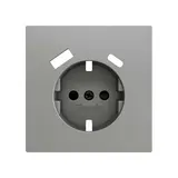 ZENNIO ZS70CSC2USS SCHUKO-Steckdosenabdeckung ZS70 USB C/A | silber