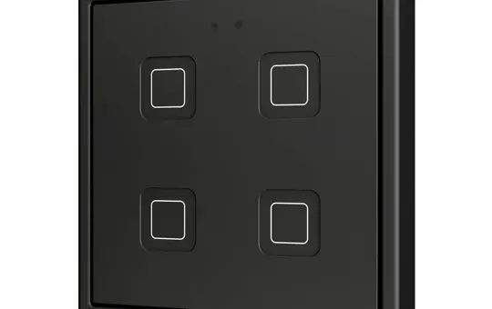 ZENNIO ZVITR70X4A KNX Tastsensor Tecla RGB 70 4-fach | schwarz