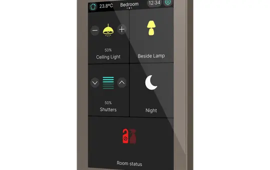 ZENNIO ZVICX50M KNX-Touchpanel CX50 Secure | mokka | 5 Zoll