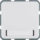 HAGER WWS1114PW SCHUKO-Steckdose UP IP44 1-fach, Klappdeckel, Schriftfeld | polarweiß glänzend