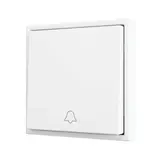 ZENNIO ZS701PB1DMW Einfachtaster Soft ZS70 für 1 Binäreingang, Klingel | weiß matt