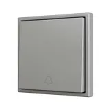 ZENNIO ZS701PB1DS Einfachtaster Soft ZS70 für 1 Binäreingang, Klingel | silber