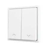 ZENNIO ZS702PB2SHMW Doppeltaster Soft ZS70 für 2 Binäreingänge, Jalousie | weiß matt