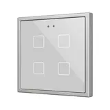 ZENNIO ZVIFR70X4S KNX-Tastsensor Flat 70 RGB 4-fach | silber