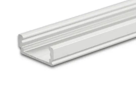 ISOLED 112805 LED-Aufbauprofil SURF12 FLAT aluminium eloxiert | 200 cm