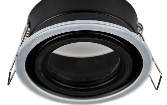 ISOLED 113055 Einbaurahmen Sys-68 für GU10/MR16 IP65, inkl. GU10 Sockel u. Glaslinse (exkl. Cover)