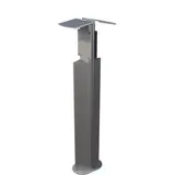 FleXmount DA TWIN Komplett-Stele Solaredge one EV Charger 22 mit Dach, 2-fach