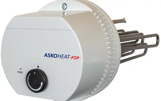 ASKOMA AHFOR-BI-OP-2.5 Flansch-Heizkörper ASKOHEAT-OP 3-stufig, 230 V, 2,5 kW