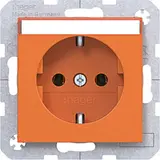 HAGER WAS1101AP EDV-Steckdose A.x/C.x Schriftfeld | orange glänzend