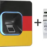 EKEY 503702 Fingerprint-Set xLine Unterputz, Netzteil + WM-Klebefolie inkl. | schwarz