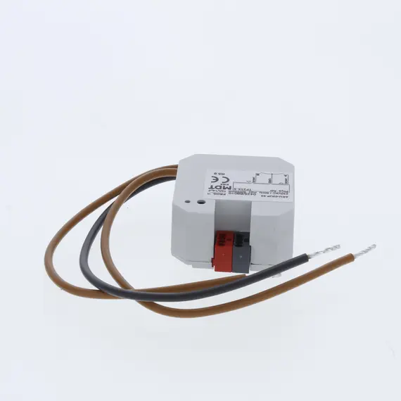 Produktbild von MDT AKU-02UP.03 Universalantrieb 2-fach UP – 10A, 230V AC, 14µF, Für 2 EVG – KNX-fähiger Schaltaktor Mit Buskoppler – IP20